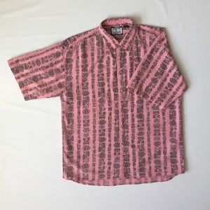 Sostanza - VTG S/S Button Down - Pink - Men’s XL